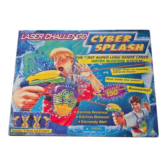 LASER Challenge CYBER SPLASH WATER BLASTING SYSTEM By Toymax - Picture 1 of 3
